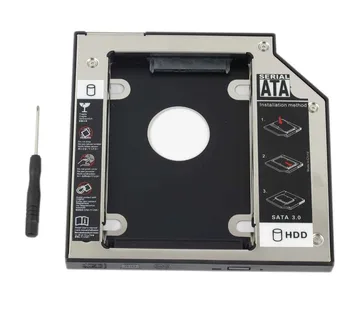 WZSM Nové 2. HDD SSD Pevný Disk Caddy Adaptér rámu pre Dell XPS 15 L501X L502X 17 L701X L702X Vymeniteľné Modularitou