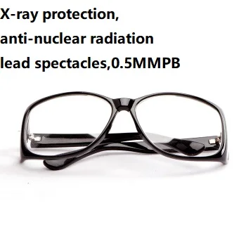 X-ray ochrany viesť okuliare+bočná ochrana 0.5 MMPB, Používané v rádioaktívne lokality,lekárske stomatológia CT radiačnej ochrany.