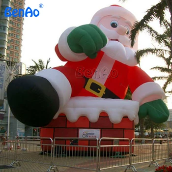 X043 Nafukovacie Santa Claus 9 m, Výška CE/UL Dúchadlo Zahrnuté DHL ZADARMO Doprava Vonkajšie Vianočné Inflatables Vianočné Deco