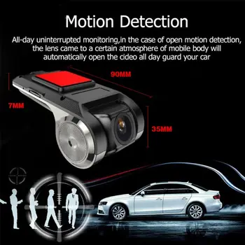 X28 Mini Car DVR Kamera Full HD 720P Auto Digitálny videorekordér Dvr ADAS Videokamera G-senzor Dash Cam GPS Dashcam