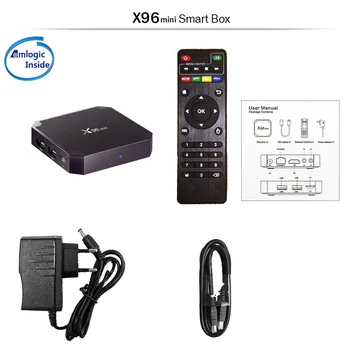 X96mini Streaming media m3u odkaz set-top box smart iptv hráč mitv 2020 najlepšie dvice android ios linux 2+16GB