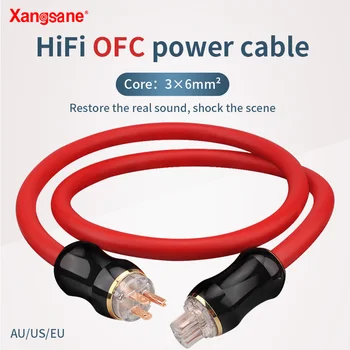 Xangsane kyslíka-zadarmo medi audio hifi napájací kábel, CD/audio/zosilňovač/zosilňovač NÁS verzia/EÚ verzia napájací kábel