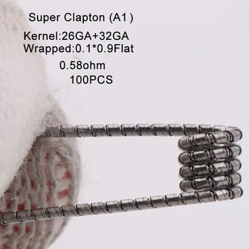 XFKM a1 100ks/krabica strižných taveného clapton cievka Seper kolos Clapton cievka Cudzie taiji super Clapton Vykurovanie Odolnosť rda cievka