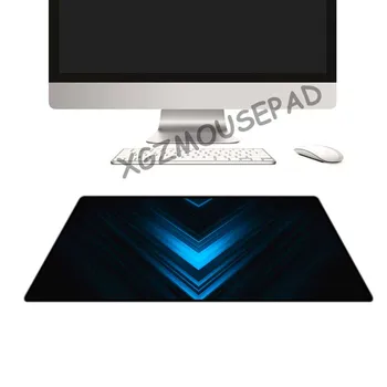 XGZ Svetlo, Zmysel pre Líniu Veľkých Mouse Pad Lock Strane Módne Technológia Blue Print Notebook PC Stôl Podložka Gumová protišmyková Podpora