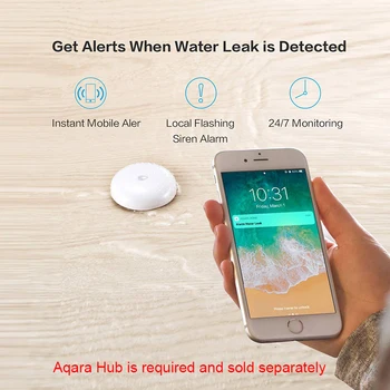Xiao Aqara IP67 Vody, Ponorí Senzor Povodňovej Vody Detektor Úniku Pre Domáce Diaľkový Alarm Security Namáčanie Snímač S Mihome App
