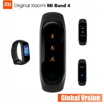 Xiao Mi Band 4 2019 Najnovšie miband 4 Hudbu vo formáte Mp3 fungovať vždy farebný displej Fitness Srdcovej frekvencie Čas Bluetooth 5.0 Smartwatch