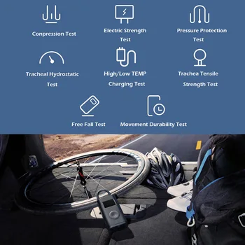 Xiao Mijia Nafukovacím Prenosný Mini LED Smart Digitálny Senzor Tlaku v Pneumatikách, Elektrické Čerpadlo Na Bicykel Motocykel, Auto Futbal