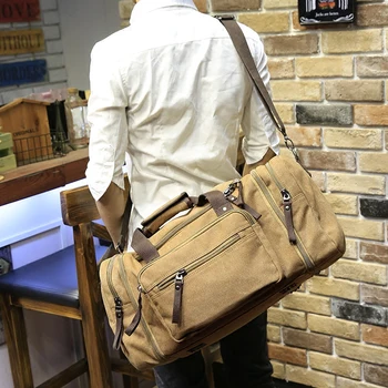 Xiao.p Ročníka vojenskej Plátno mužov cestovné tašky Vykonávať na Batožinu tašky Mužov Duffel tašky cestovné tote veľké víkend Taška cez Noc