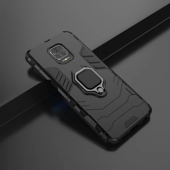 Xiao Redmi Poznámka 9 Pro Prípade Shockproof Brnenie Telefón Prípade Redmi Poznámka 9 Pro Max Poznámka 9S Magnetický Kovový Krúžok ochranný Kryt