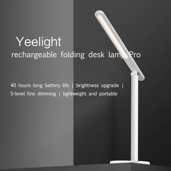 Xiao Yeelight Nabíjateľná Skladacie Stolové Lampy Pro Typ C Ľahká Váha 5 Triedy Stmievanie Nastaviteľné Stolná Lampa 200 Lúmenov