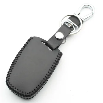 XIEAILI pravej Kože 4Button Diaľkové Smart Key puzdro Na Hyundai SantaFe/Equus/Azera/Genesis H24
