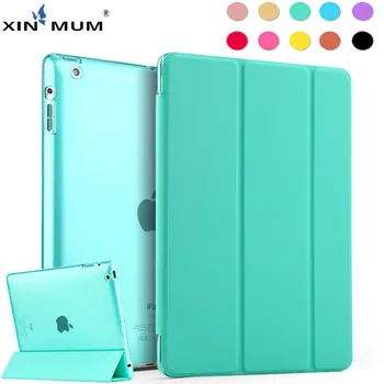 XIN-MAMA puzdro pre iPad 4 3 2, Ultra Slim PU Kožené puzdro Smart Cover Mäkké Funda pre Apple iPad 2 3 4 Case