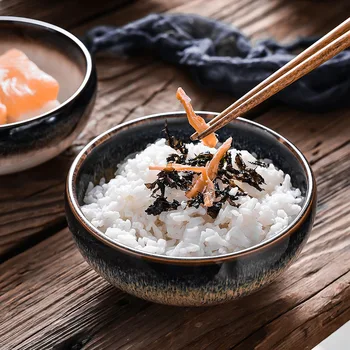 XINCHEN Kuchyňa 300 ml Japonské keramické ryža misy Ramen misy šalát Rezance polievkové misy Reštaurácia kuchynský riad Domáce Dekorácie