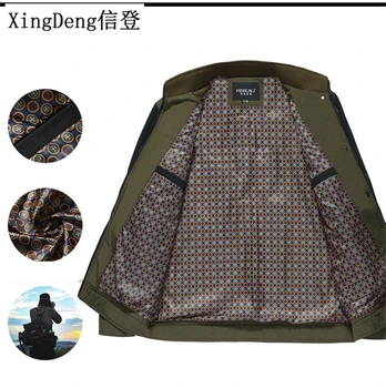 XingDeng Teplé Príčinné Bunda Zahustiť Oblečenie módne Zimné Bavlna Zväzkovú Bundy Mužov Parkas Golier Muž top Kabát plus 4xl