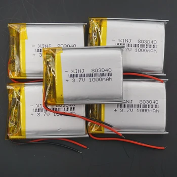 XINJ 3.7 V, 1000 mAh lithium polymérová batéria Li ion bunky 803040 Pre GPS E-book Jazdy záznamník Fotoaparát, bluetooth slúchadlá reproduktor