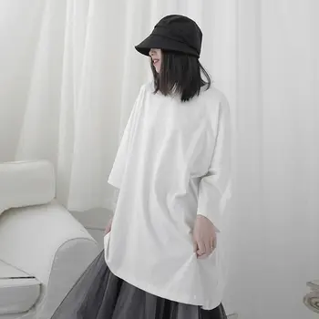 XITAO Yamamoto Štýl Pevné Tee Voľné Krátky Rukáv Osobnosť Zmysel pre Dizajn Nika Letné Módy Nové Tričko Ženy DMY4515