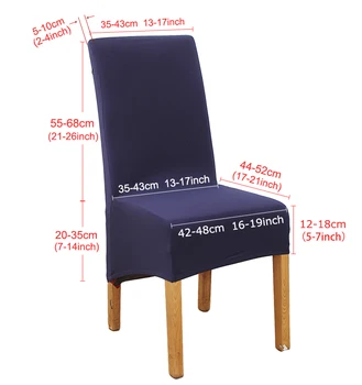 XL farbou stoličky kryt spandex pružný elastický obal knihy stoličky kryt reštaurácia kuchyňa kuchyňa svadobné hostiny hoteli