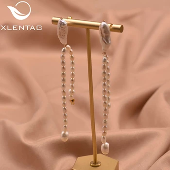 Xlentag Originálny Dizajn Prírodných Barokový Dlho Pearl Stud Náušnice Ženy Šperky 2020 Luxusu, Nádherné Šperky, Darčeky GE1002