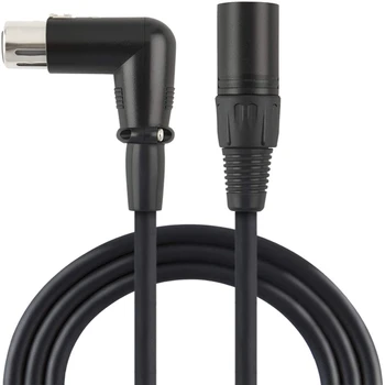 XLR Kábel, Pravý Uhol zásuvkový XLR Mužov Vyvážené 3 PIN Kábel Mikrofónu pre Nahrávanie Aplikácií,Mixéry,Reproduktorové Systémy,DMX