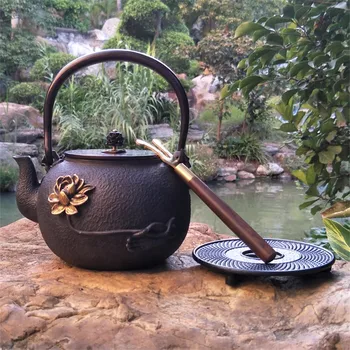 XMT-HOME liatiny kanvica trivets ručné izolácie čaju zásobník čaj hrniec base vintage Japonský železa teapots zásobník 1pc