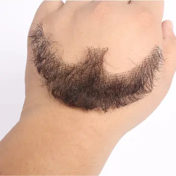 Xnaira Nep Čipky Fúzy Ručne Vyrobené Skutočné Vlasy Falošné Fúzy Pre Človeka Fúzy Fantázie Syntetických Čipky Neviditeľné Mustachio Barba Falsa