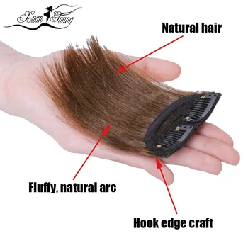 XUANGUANG klipy v predlžovanie vlasov pre ženy alebo muža krátke vlasy 10-30 cm predlžovanie vlasov 5 veľkostiach a 3 farby pre vybrať