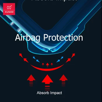 Xundd Prípade Huawei P40 Pro Telefón Prípade Priehľadný Kryt Mäkké Späť Namontovaný Ochranný Kryt Plášťa Airbag Pre Huawei P40 Prípade