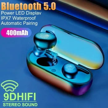 Y30 Bezdrôtový TWS Šport Headsety, Slúchadlá Bluetooth sa Dotknite 5.0 Slúchadlá HiFi Nepremokavé S Mikrofónom pre iPhone Samsung Xiao