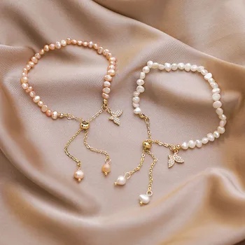 YADA Darčeky, DOPLNKY vysokej kvality pearl Náramky&Prívesky Pre Ženy pearl Náramky Šperky Crystal zlatý motýľ Náramok BT200353