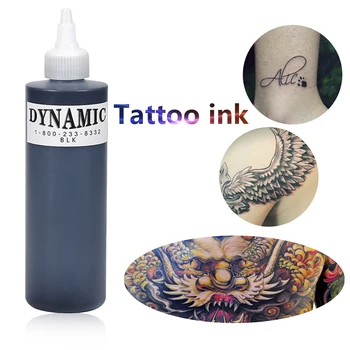 Y&W&F Pro 249ML Black Dynamic Microblading Tattoo Ink Permanentného make-upu Micropigment pre Body Art Tattoo Maľovanie Kozmetika