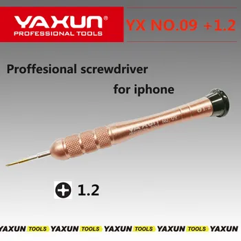 YAXUN Č.09 +1.2 Vysoko Kvalitné Presné phillips +1.2 Skrutkovač mobile otváracie nástroj ,screwdrver ovládač pre iphone základná doska