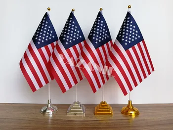 YAZANIE 14*21 cm 4PCS Nový Zéland Stôl Americká Vlajka USA/USA Spojené Štáty Americké Tabuľka Vlajka Rumunska Severná Kórea Stôl Vlajka