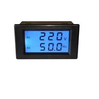 YB4835DVF Dvoch-drôt LCD AC Napätie Frekvencia Dvojaký Meter Digitálny LCD AC Frekvencia Meter Voltmeter Tester AC80-300V AC150-500V
