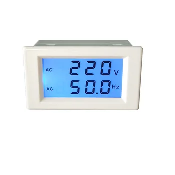YB4835DVF Dvoch-drôt LCD AC Napätie Frekvencia Dvojaký Meter Digitálny LCD AC Frekvencia Meter Voltmeter Tester AC80-300V AC150-500V