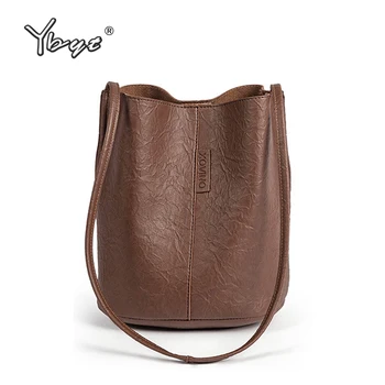 YBYT módne pevné ženy ramenní taška vintage bežné PU kožené dámske kabelky crossbody messenger nákupní taška ženy aktovka