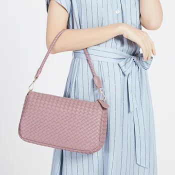 YBYT módne ručné pletenie ženy taška mäkké vysoko kvalitnej PU kože ženy ramenný program messenger tašky značky, značkové kabelky tote bag