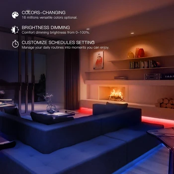 Yeelight Inteligentné Svetelné Pásy Plus 2m LED RGB WiFi APLIKÁCIE Smart Home Decor Ľahká Práca S Alexa Google Asistent Homekit
