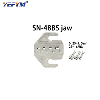 YEFYM kliešte kliešte čeľuste pre KARTU 2.8 4.8 6.3 C3 XH2.54 2510 plug izolačné trubice koncové nástroje (čeľuste, šírka 4 mm/kliešte 190 mm)