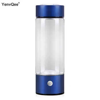 YenvQee Nové Modely Prenosných Vodíka Generátor Vodný Filter H2, Bohaté na Vodík, Alkalické Fľašu 420ML