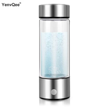 YenvQee Nové Modely Prenosných Vodíka Generátor Vodný Filter H2, Bohaté na Vodík, Alkalické Fľašu 420ML