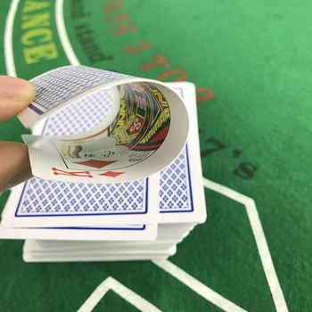 Yernea Poker 4 Sady/Množstvo 2 Farby Červená a Modrá Baccarat Texas Hold ' em PVC Nepremokavé plastové hrať poker karty 58*88mm