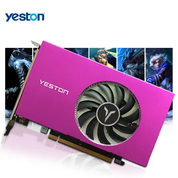 Yeston Radeon RX 550 GPU 4GB GDDR5 128bit Hranie Stolného počítača Grafickej Karty, kompatibilný s HDMI X4 používať súčasne PC