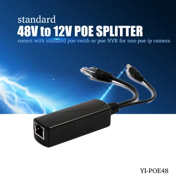 YiiSPO Aktívne POE Switch IEEE802.3af 48V príkon 12V výstup 15.4 W POE Splitter 100meters POE fotoaparát nvr bez napájania adaper