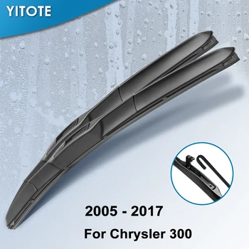 YITOTE Čelné sklo Hybrid Stieračov pre Chrysler 300 Fit háčik Zbrane