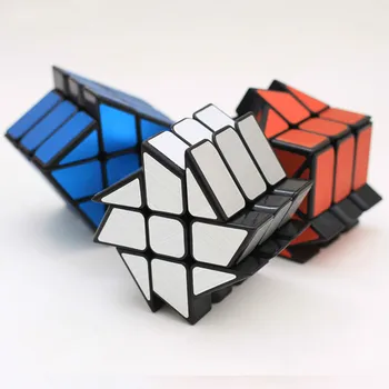 YJ Veterné Koleso Nerovné 57mm 3x3x3 Cast Potiahnuté magic cube Puzzle Kocky Posilniť Cubo kubik cubo magico vympel Hračky, Darčeky