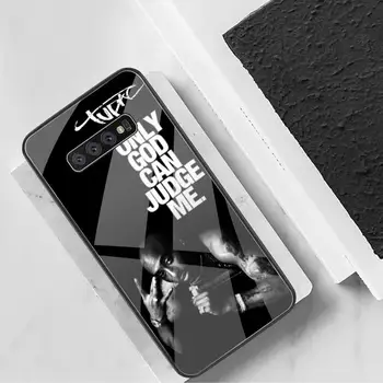 YJZFDYRM 2Pac Tupac Amaru Shakur Telefón Prípade Tvrdeného Skla Pre Samsung S20 Plus S7 S8 S9 S10 Plus Poznámka 8 9 10 Plus