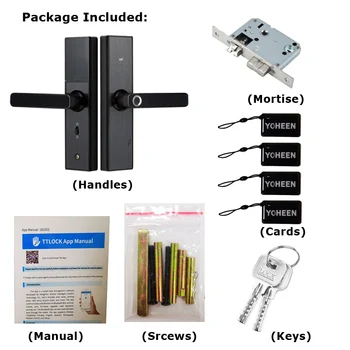 YOHEEN TTlock APLIKÁCIE Bluetooth, WIFI Dverí Zamky Biometrický snímač Odtlačkov Smart Lock), Elektronické Tlačidlá Kód Keyless Digitálne Dverí Zamky
