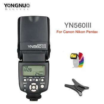 Yongnuo YN560III YN560IV flash 2.4 G Bezdrôtový Master & Skupinová Fotografia Speedlite pre Nikon Canon, Pentax Olympus, Sony DSLR Fotoaparát