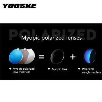 YOOSKE Značky Skončil Krátkozrakosť Polarizované slnečné Okuliare Mužov Klasické Tieňovanie Slnečné Okuliare Ženy Nearsighted Okuliare -1.0 -1.5 na -6.0