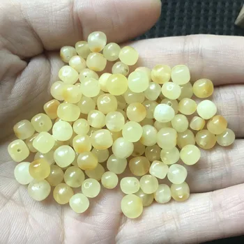 Yoowei Zelený Žltý Korálikov, drahých kameňov, diy pre Dieťa Počiatočných Náhrdelník Šperky, Takže Baltského Prírodná Jantárová Voľné Korálky Veľkoobchod